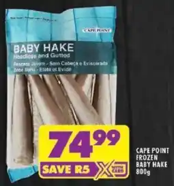 Shoprite Cape point frozen baby hake offer