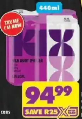 Shoprite Kix spritzer cans offer