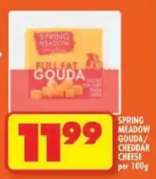 Shoprite Spring meadow gouda/ cheddar cheese offer