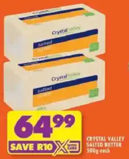 Shoprite Crystal valley salted butter offer
