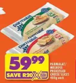 Shoprite Parmalat/ melrose processed cheese slices offer