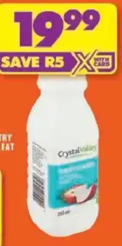 Shoprite Crystal valley fresh cream offer