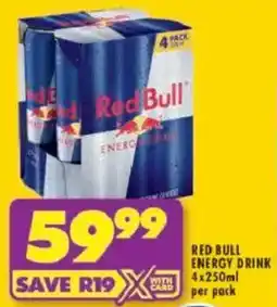 Shoprite Red bull energy drink offer