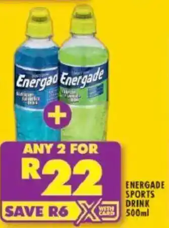 Shoprite Energade sports drink offer