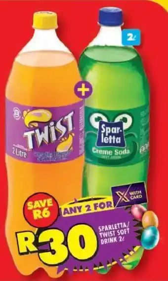 Shoprite Sparletta/ twist soft drink offer