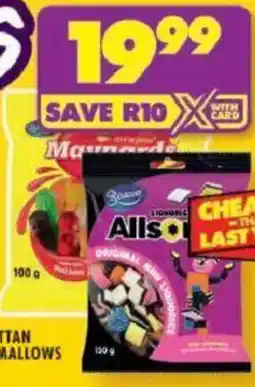 Shoprite Beacon maynards gums & jellies/ liquorice allsorts offer