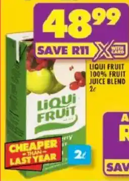 Shoprite Liqui fruit 100% fruit juice blend offer