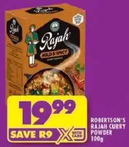 Shoprite Robertson's rajah curry powder offer