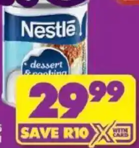 Shoprite Nestle dessert & cooking cream offer