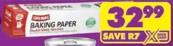 Shoprite Supa mama baking paper offer