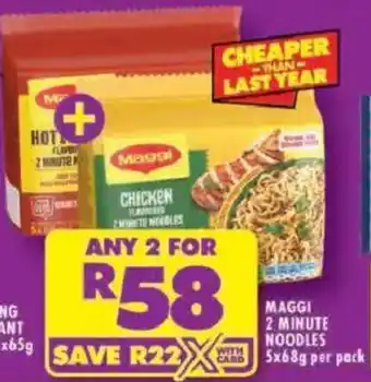 Shoprite Maggi 2 minute noodles offer