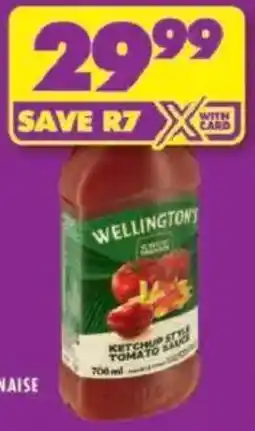 Shoprite Wellington's tomato sauce offer