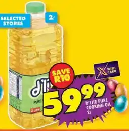 Shoprite D'lite pure cooking oil offer