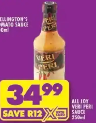 Shoprite All joy veri peri sauce offer