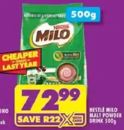 Shoprite Nestle milo malt powder drink offer