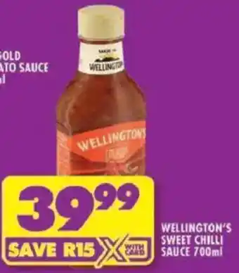 Shoprite Wellington's sweet chilli sauce offer