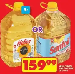 Shoprite Helios/ sunfoil pure sunflower oil offer
