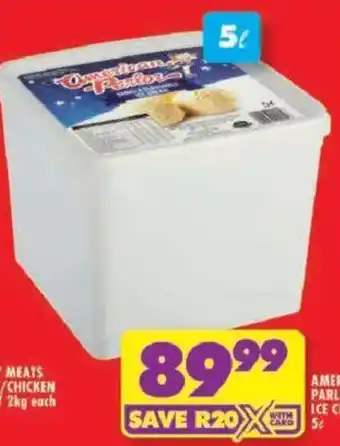 Shoprite American parlor ice cream offer