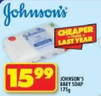Shoprite Johnson's baby soap offer