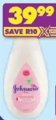 Shoprite Johnson's baby lotion offer