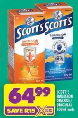Shoprite Scott's emulsion orange/ original offer