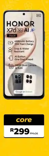 MTN HONOR X7d 5G AI offer