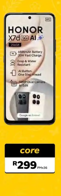 MTN HONOR X7d 5G AI offer