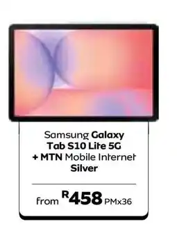 MTN Samsung Galaxy Tab S10 Lite 5G + MTN Mobile Internet offer