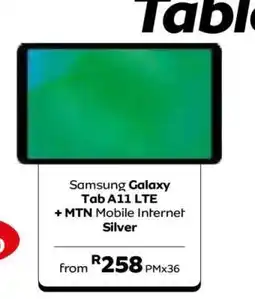 MTN Samsung Galaxy Tab A11 LTE + MTN Mobile Internet offer