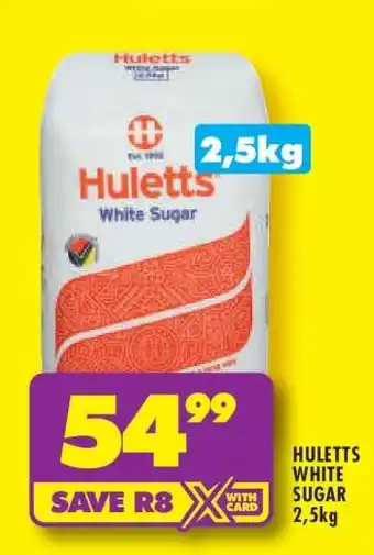 Shoprite Huletts White Sugar 2.5kg offer