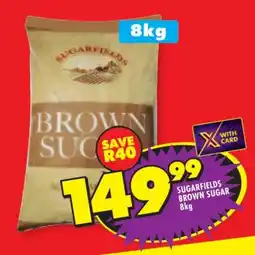 Shoprite SUGARFIELDS BROWN SUGAR 8kg offer