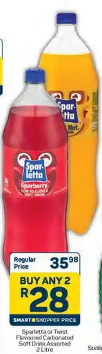Pick n Pay Sparletta or Twist Flavoured Carbonated Soft Drink Assorted offer