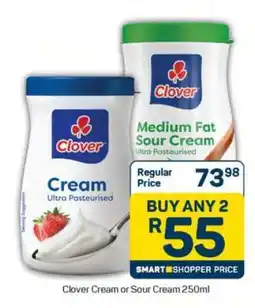 Pick n Pay Clover Cream or Sour Cream 250ml offer