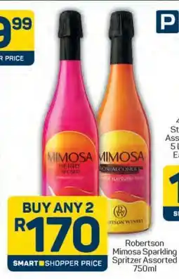 Pick n Pay Robertson Mimosa Sparkling Spritzer Assorted 750ml offer