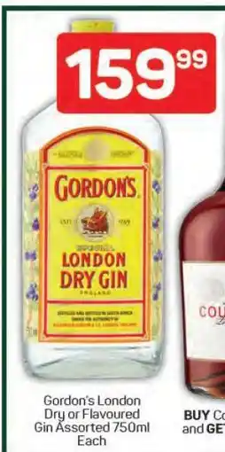Pick n Pay Gordon's London Dry or Flavoured Gin Assorted 750ml offer