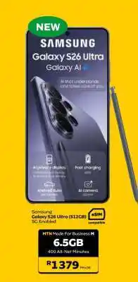 MTN Samsung Galaxy S26 Ultra (512GB) offer