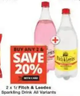 Checkers Fitch & Leedes Sparkling Drink All Variants offer