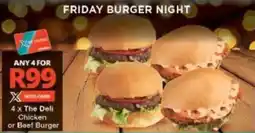 Checkers The Deli Chicken or Beef Burger offer