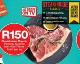 Checkers Steakhouse Classic Perfectly Matured Man-Size T-Bone Steak offer
