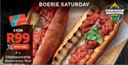 Checkers Championship Boerewors Roll offer