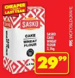 Shoprite Sasko cake wheat flour offer