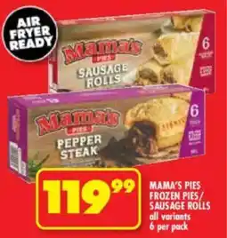 Shoprite Mama's pies frozen pies/ sausage rolls offer