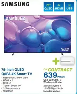 Incredible Connection Samsung 75-inch QLED Q6FA 4K Smart TV offer