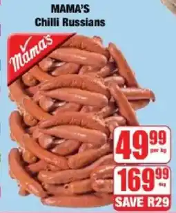 Boxer Mama's Chilli Russians offer