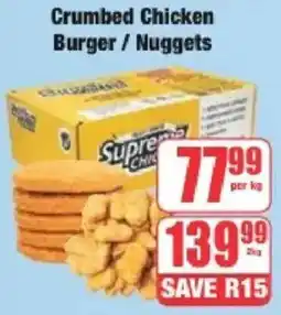Boxer Crumbed Chicken Burger/ Nuggets offer