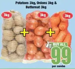Boxer Potatoes, Onions & Butternut offer