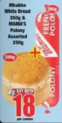 Boxer Mbakho White Bread & Mama's Polony Assorted offer