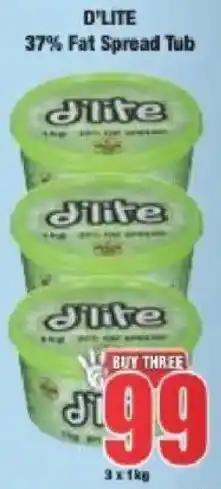 Boxer D'lite 37% Fat Spread Tub offer