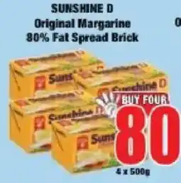 Boxer Sunshine D Original Margarine 80% Fat Spread Brick offer