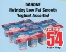 Boxer Danone Nutriday Low Fat Smooth Yoghurt Assorted offer